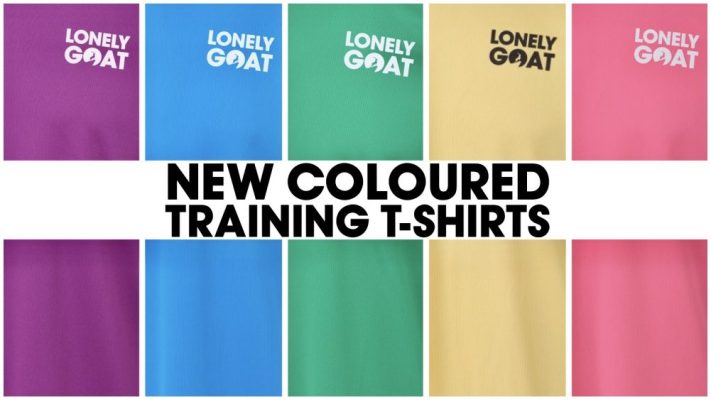Header image for coloured training t-shirts announcement