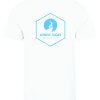 LONELY GOAT - MENS WHITE CORE T-SHIRT BACK - BLUE LOGO
