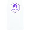 LONELY GOAT - MENS WHITE CORE VEST BACK - PURPLE LOGO